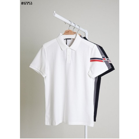 [MONCLER] 몽클레어 트리플 로고 패치 코튼 폴로 셔츠