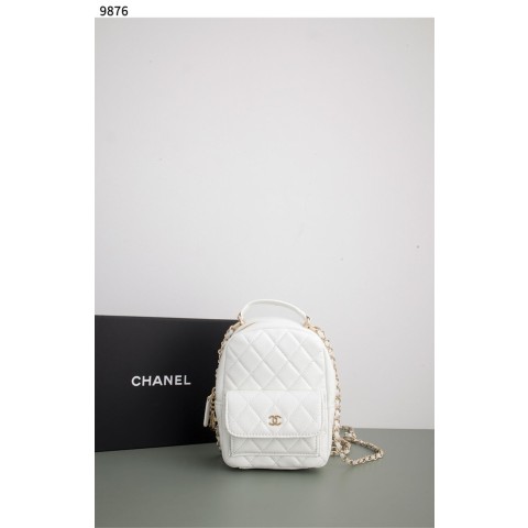 [Chanel] 샤넬 24 크루즈 캐비어 탑핸들 미니 백팩