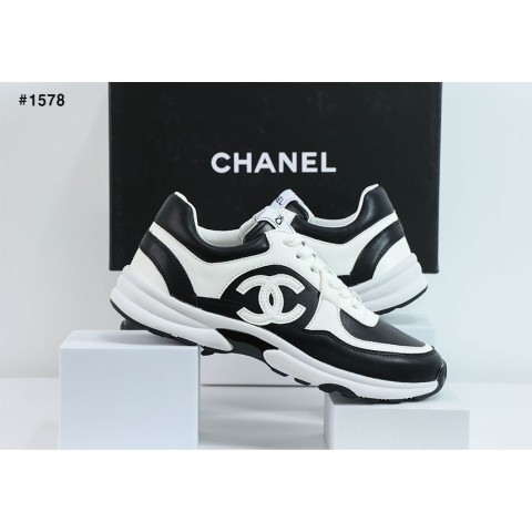 [CHANEL] 샤넬 CC 로고 범고래 트위드 스니커즈