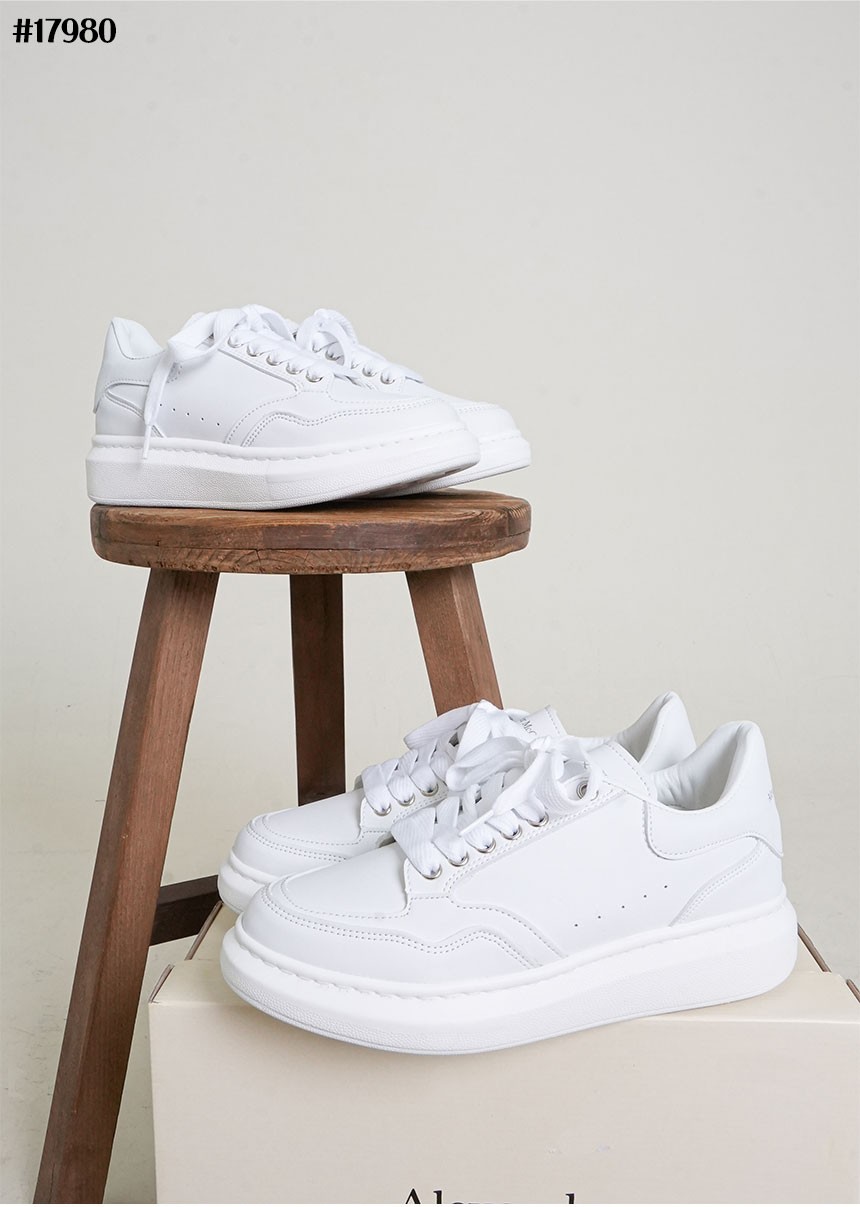 [Alexander McQUEEN] 알렉산더맥퀸 오버사이즈드 스니커즈 화이트