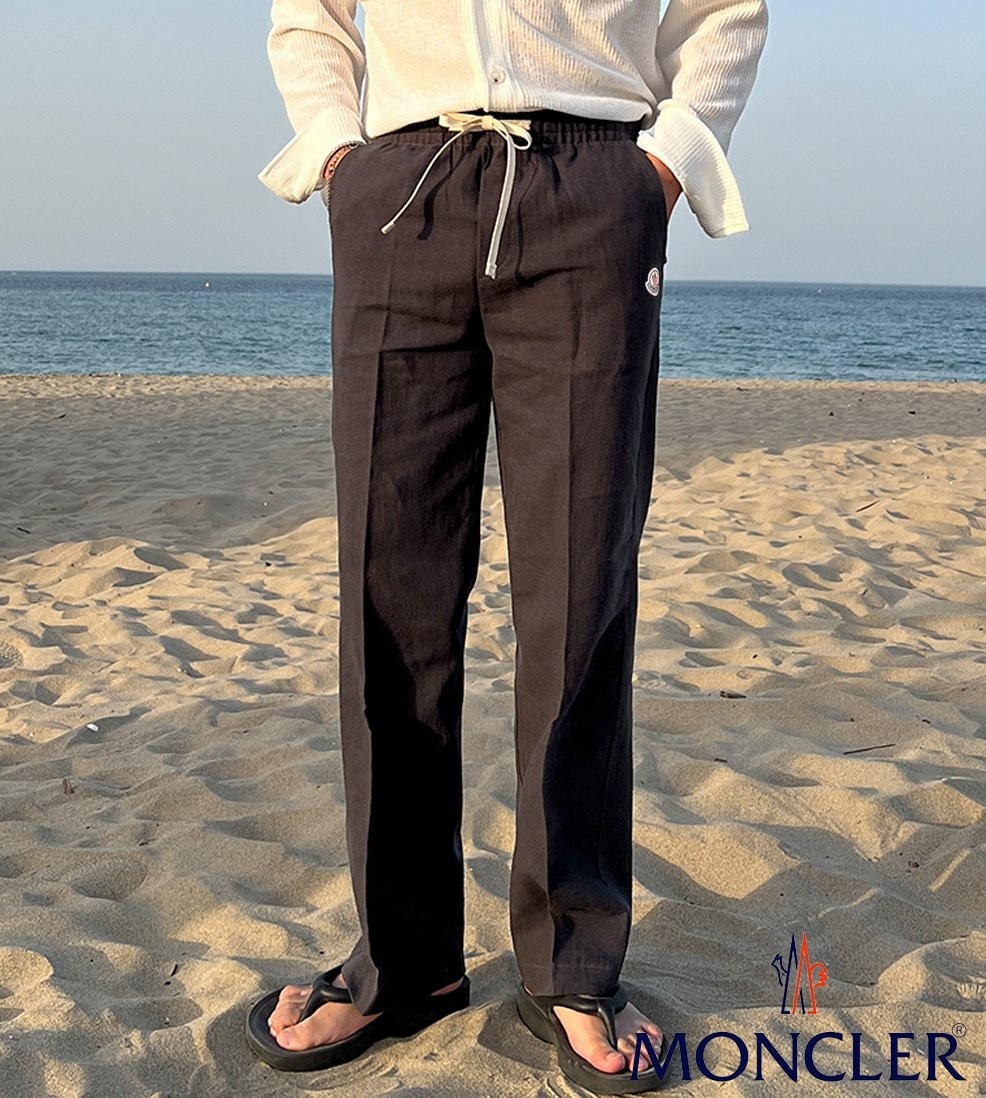 MC 린넨 세미와이드 밴딩팬츠