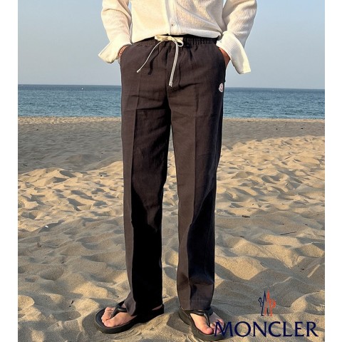 MC 린넨 세미와이드 밴딩팬츠