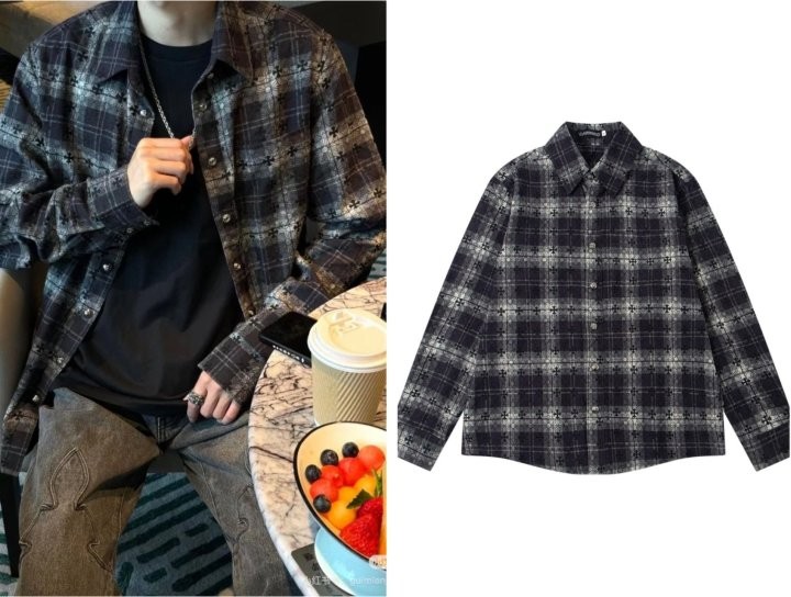 25SS 크*하츠 체크셔츠