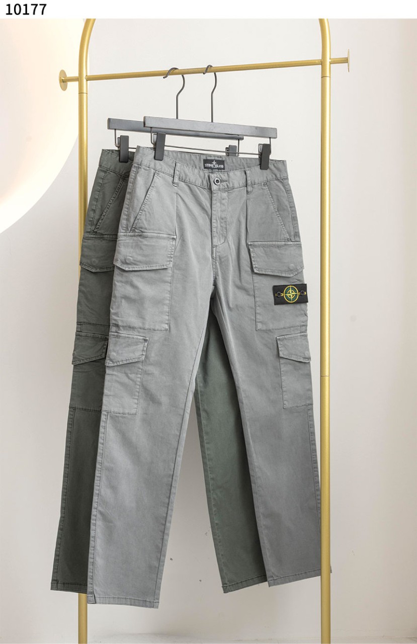 [STONE ISLAND] 스톤 남성 패치 카고 워싱팬츠