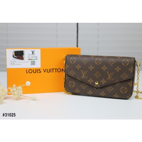 [ LOUIS VUITTON ] 루이비통 포쉐트 펠리시 체인 크로스  숄더백셋