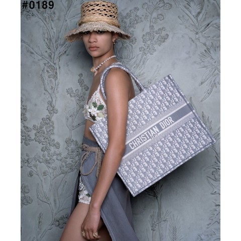[DIOR] 크리스찬 디올 오블리크 북 토트백 라지