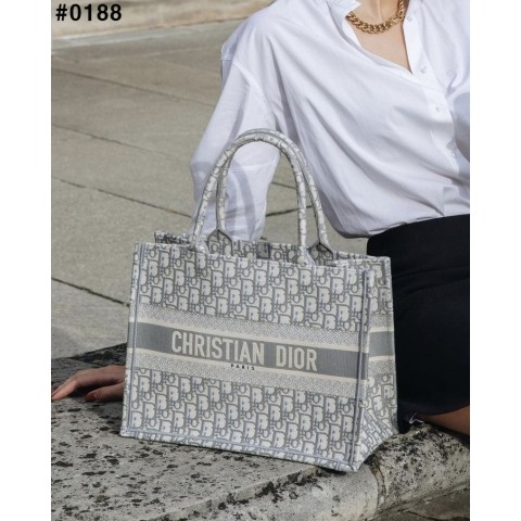 [DIOR] 크리스찬 디올 오블리크 북 토트백 미디움