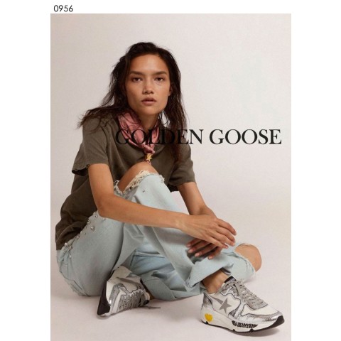 [GOLDEN GOOSE] 수입프리미엄급 실버&화이트 런닝솔