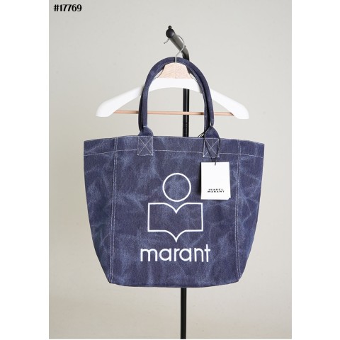 [ISABEL MARANT] 이자벨 마랑 마블 엔키 코튼 데님 토트 백