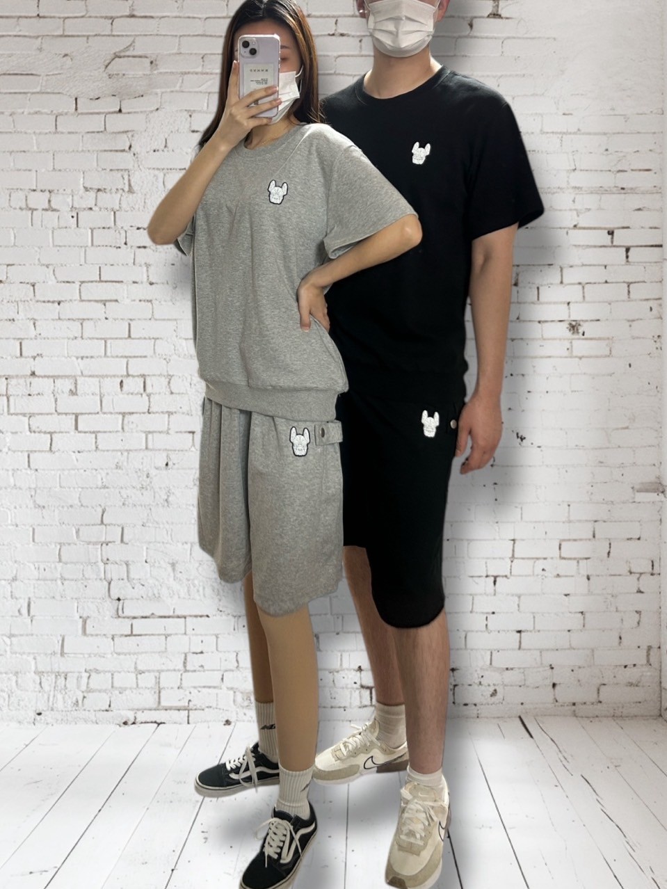 라이프워크 비조반팔 반바지세트