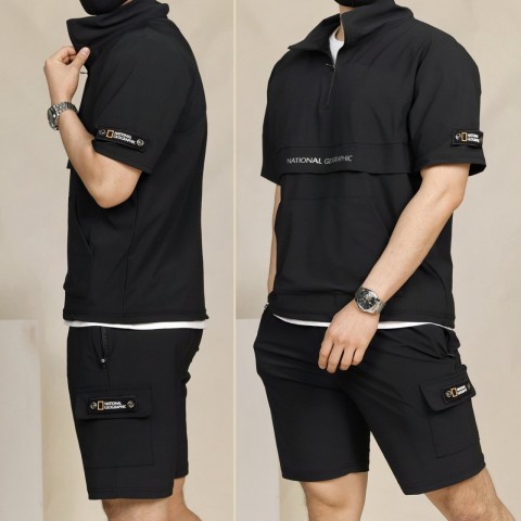 내셔널지오그래픽  와펜 아노락 아이스 반팔세트