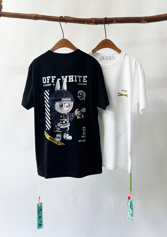 【 오프화이트 】 라부부 콜라보 반팔티