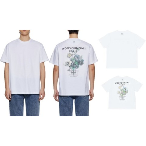 우*미 플라워 백로고 반팔(2color)