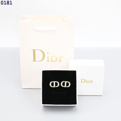 디올 CD 메인로고 이어링 (골드)