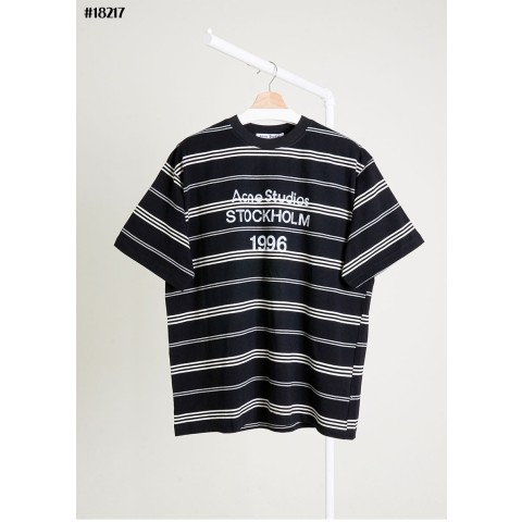 [Acne Studios] 아크네 스튜디오 1996 빈티지 로고 스트라이프 라운드 티셔츠