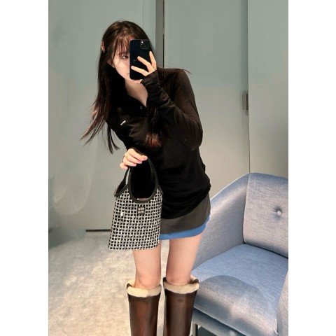 2025 SS 미우미우 여성 프리미엄급 긴팔카라(매장판)