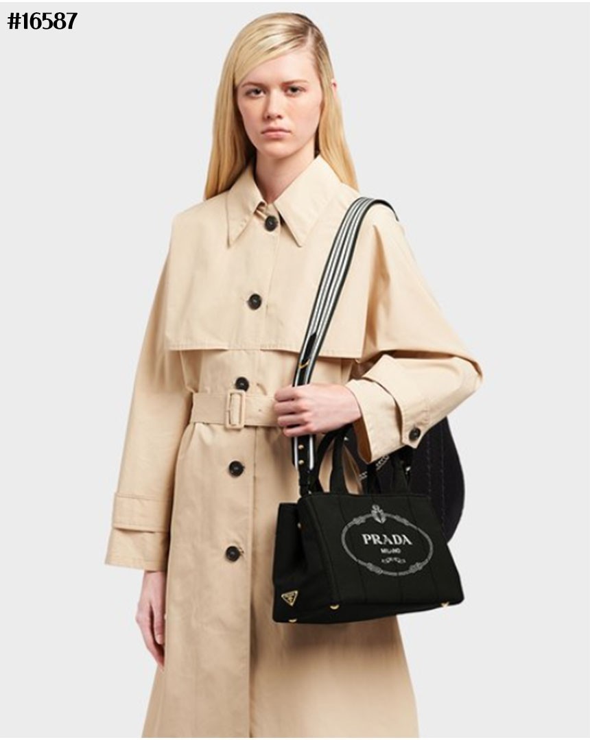 [PRADA] 프라다 카나파 캔버스 토트 백
