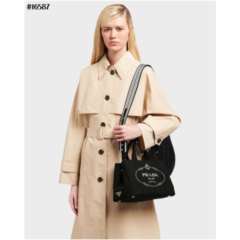 [PRADA] 프라다 카나파 캔버스 토트 백