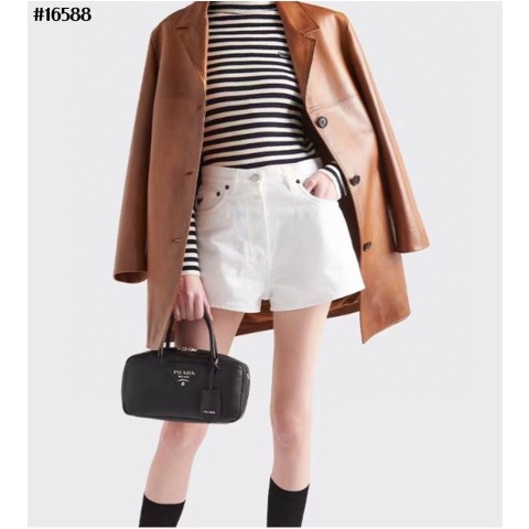[PRADA] 프라다 레더 탑 핸들 백