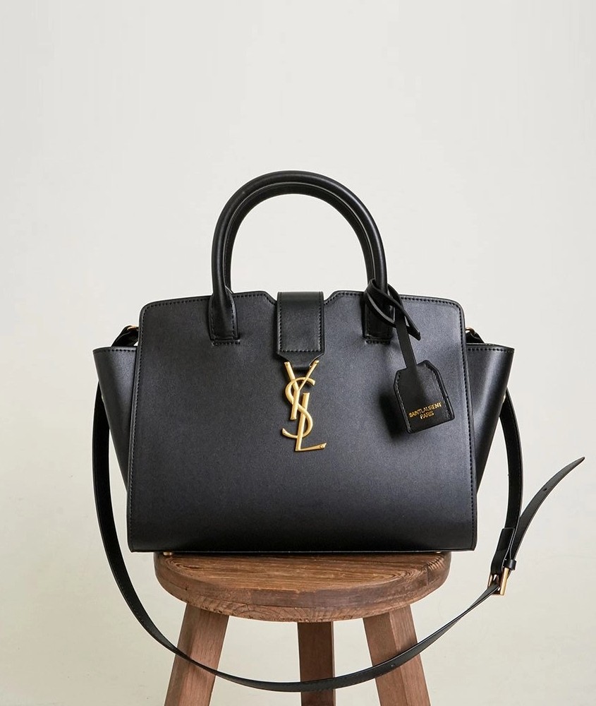 [SAINT LAURENT] 생로랑 YSL 베이비 카바스 토트 백