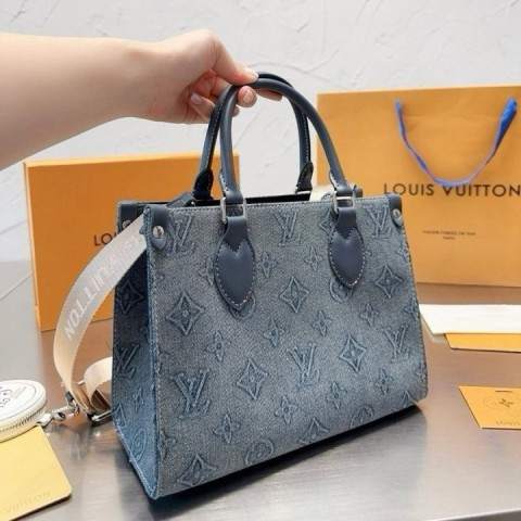 Lෆuis Vuittෆn 모노그램 온더고 데님
