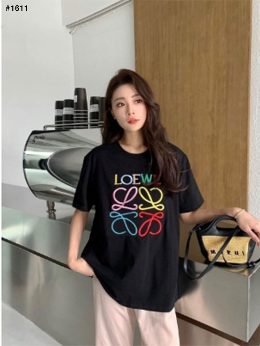 [LOEWE] 로에베 레인보우 로고 반팔티