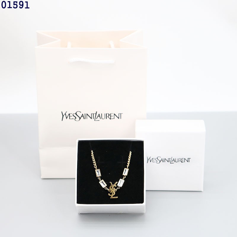 입생로랑 YSL 크리스탈 골드 팔찌