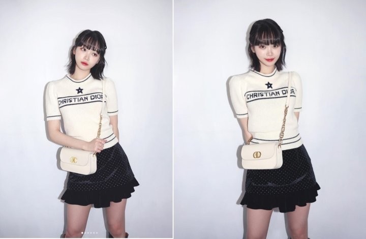 크리스챤 디* 반소매 스웨터