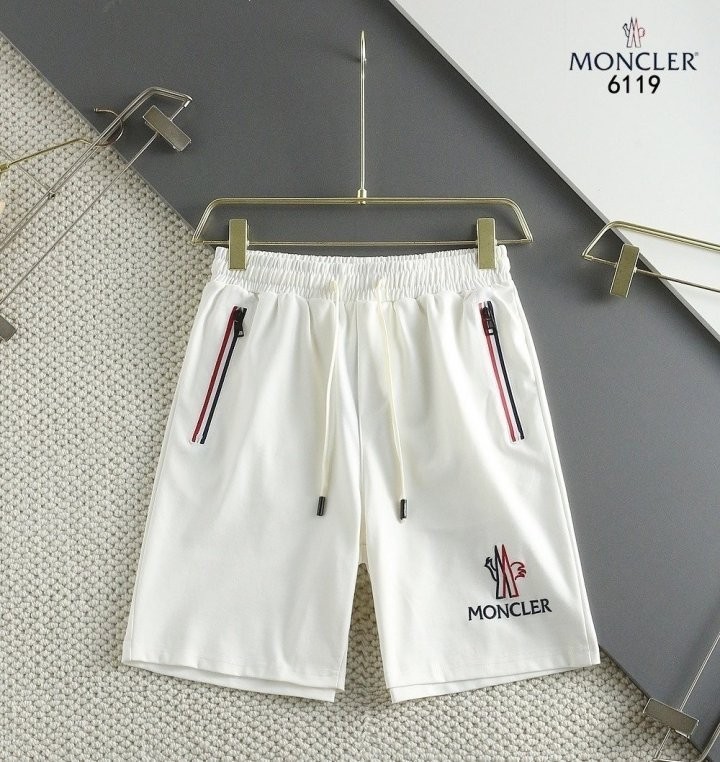 [ MONCLER 라인 로고자수 반바지]