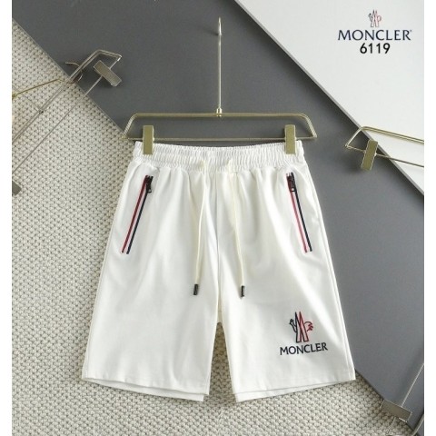 [ MONCLER 라인 로고자수 반바지]