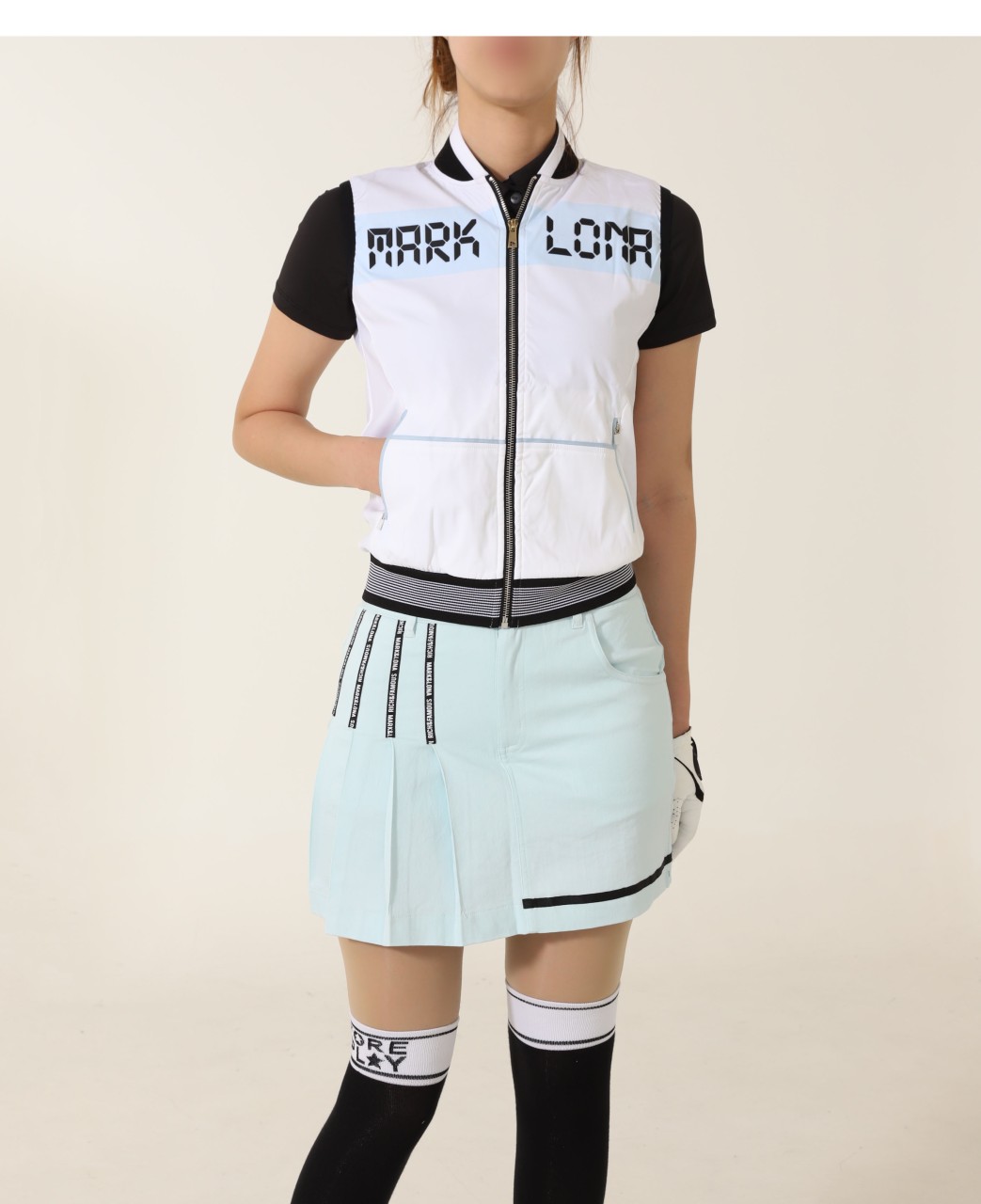 [ M & L ] 수입고급 베스트& 데님 스커트 SET