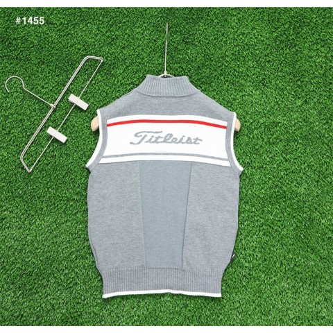 [Titleist] 타이틀리스트 투어핏 풀집업 울 니트 베스트