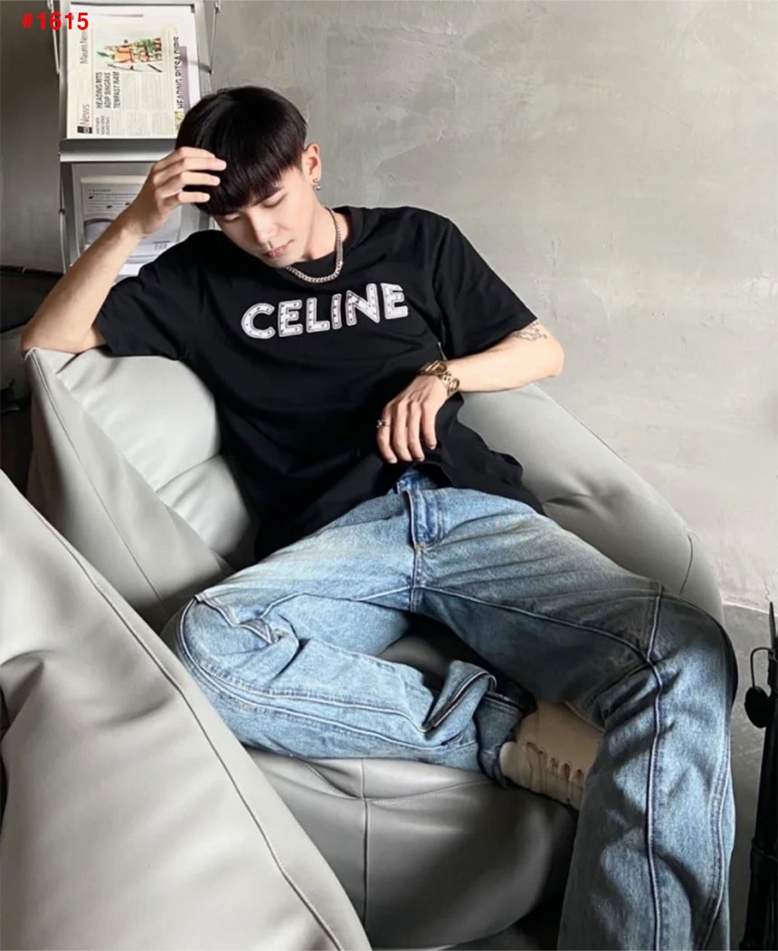 [CELINE] 셀린느 찡 로고 반팔티