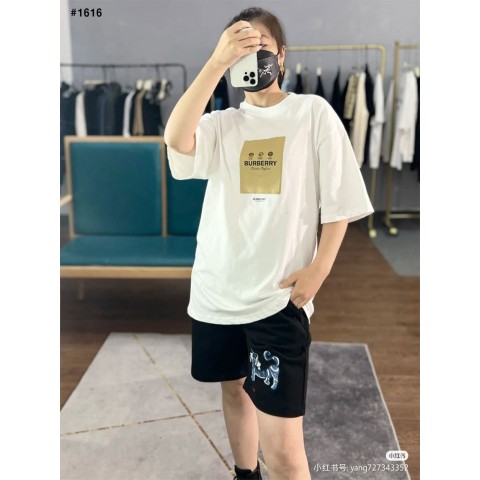 [BURBERRY] 버버리 스퀘어 패치 반팔티