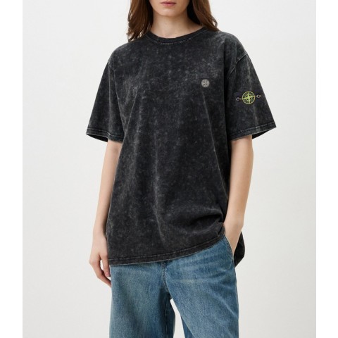 ST 25 S/S 사각와펜 셀파 스톤 워싱 반팔