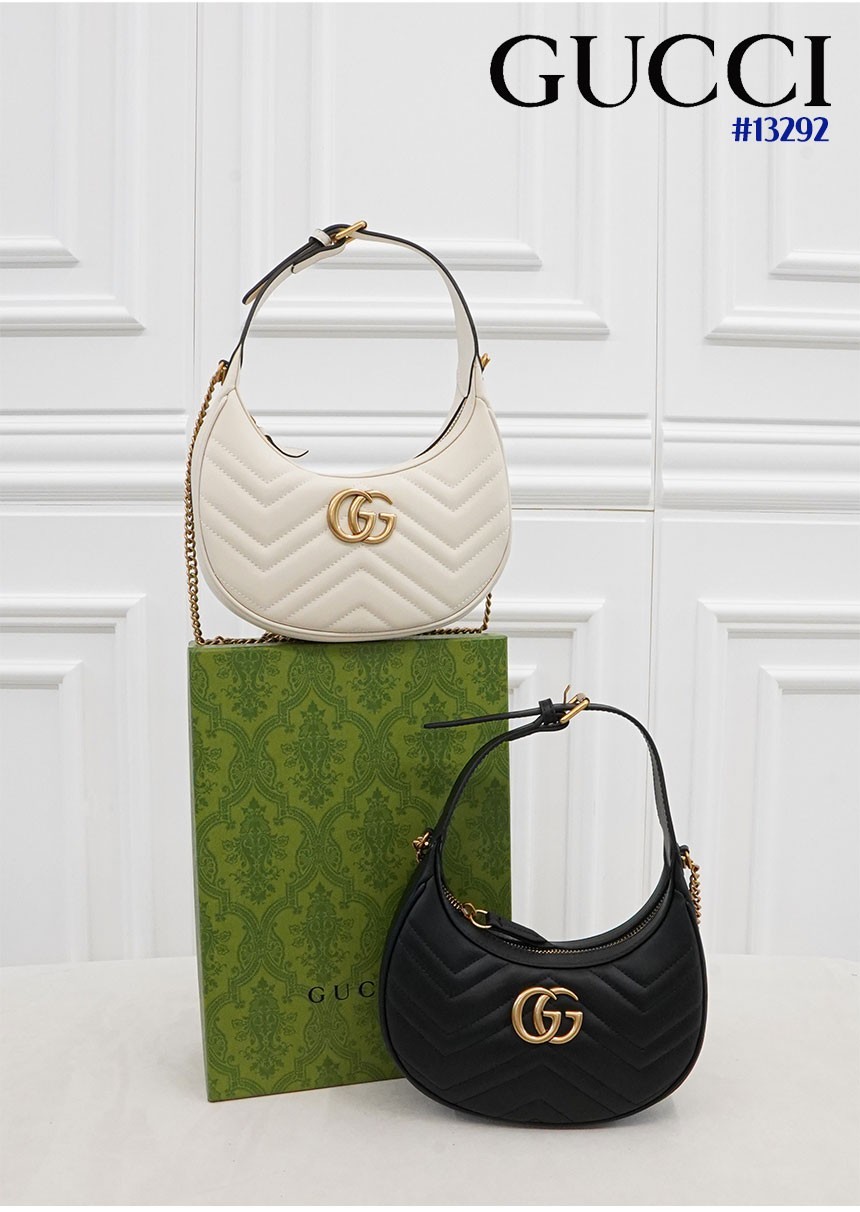 [GUCCI] 구찌 GG 마몽 하프문백 미니