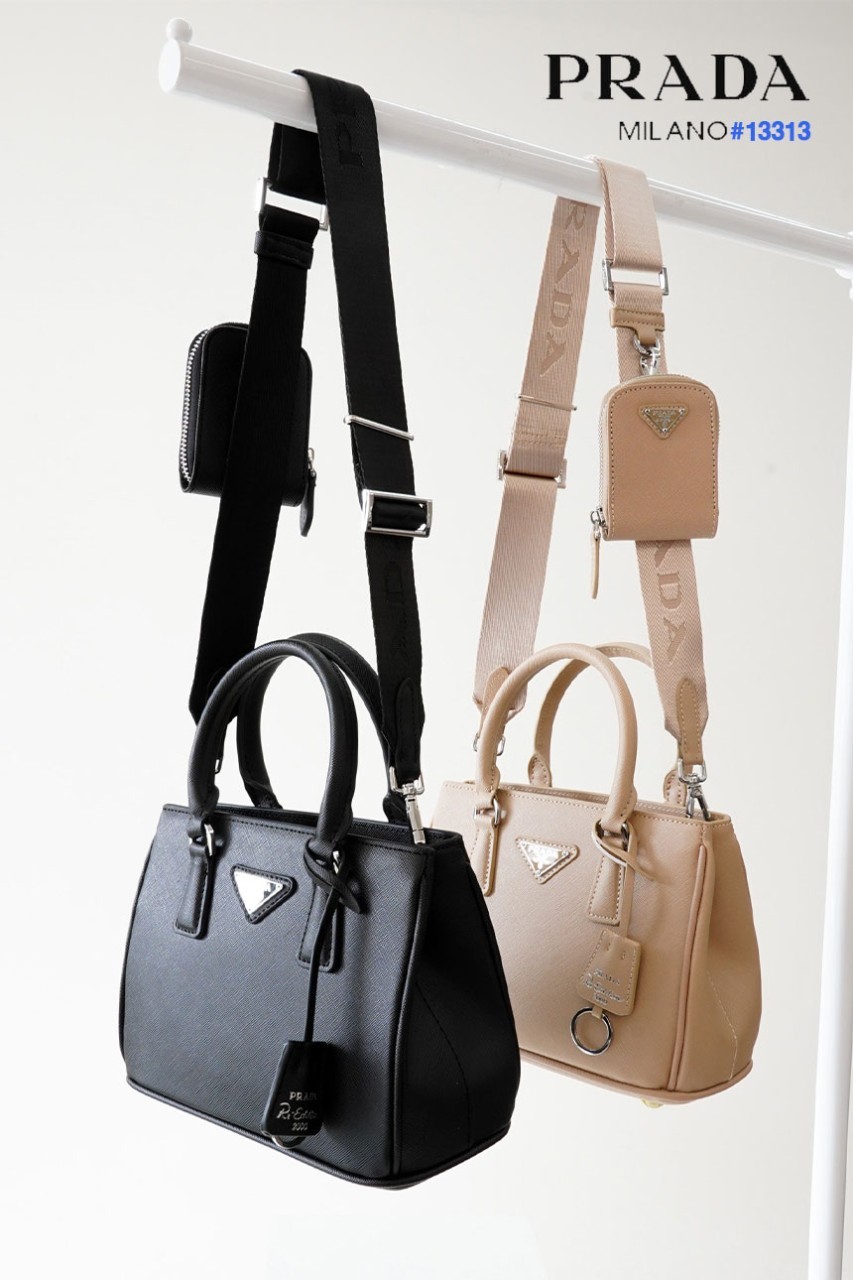 [PRADA] 프라다 스몰 갤러리아 사파이노 탑핸들백