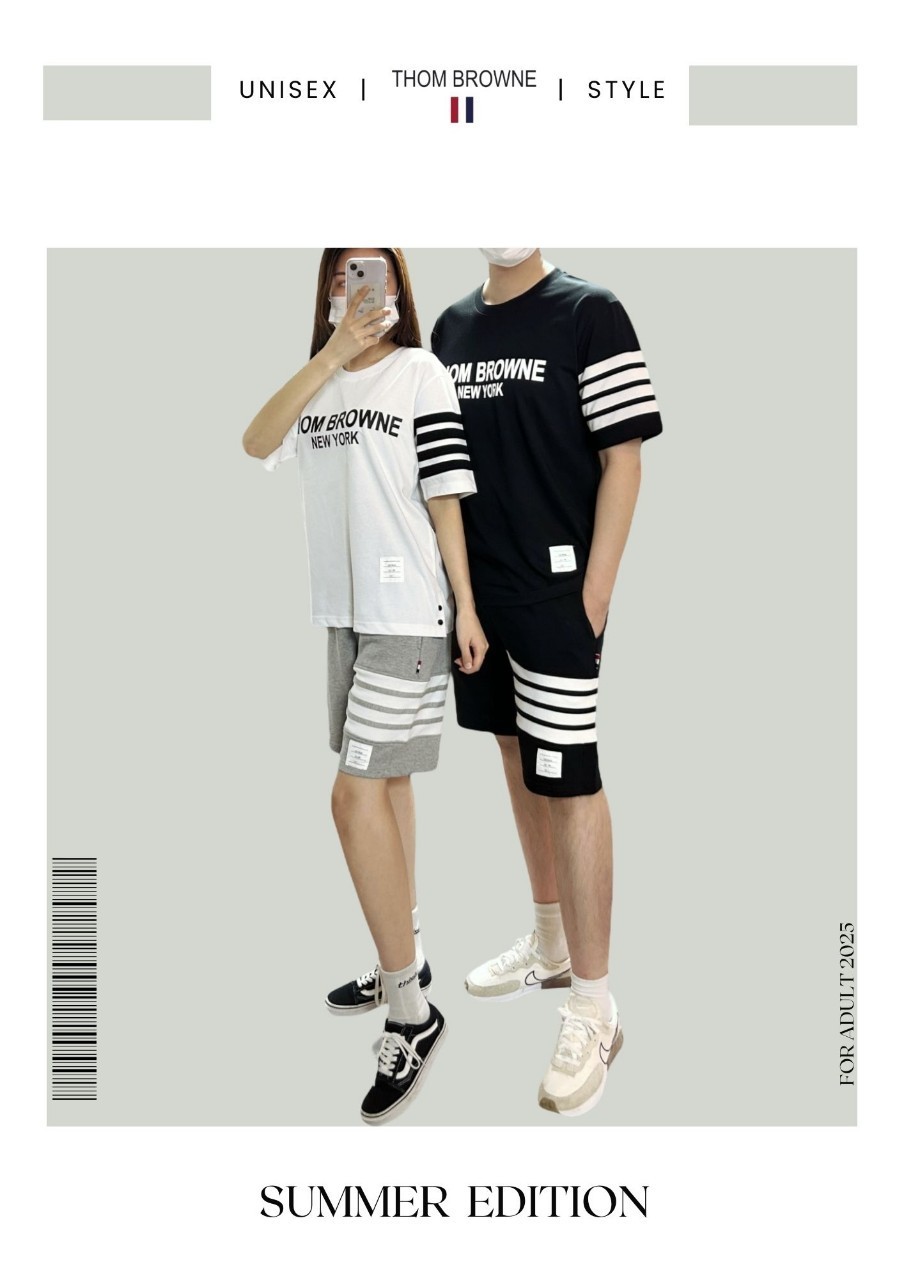 톰VVV 로고 면티 &  면반바지 셋트
