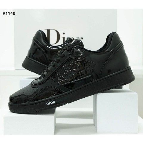 [ DIOR ] 디올 오블리크 로우탑 스니커즈 블랙 페이던트