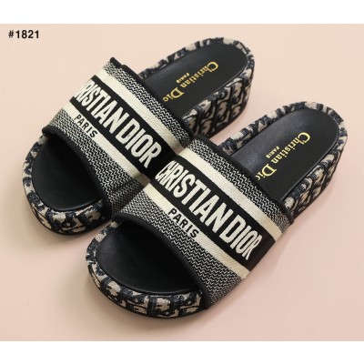 [DIOR] 디올 디웨이 오블리크 플랫폼 슬리퍼