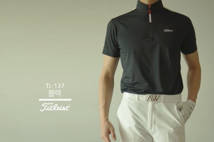TL-137 하프넥집업 반팔티