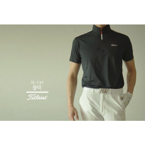 TL-137 하프넥집업 반팔티