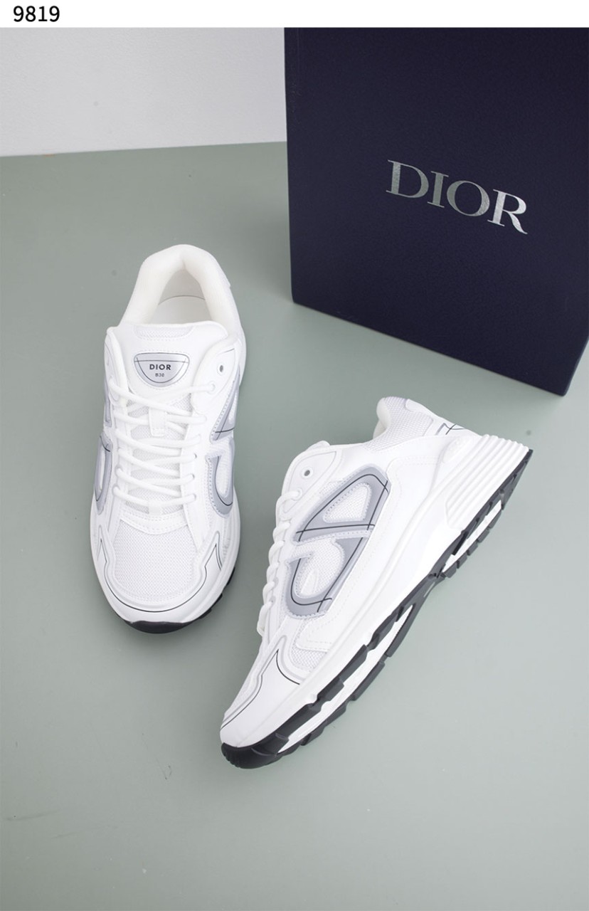 [Christian Dior] Dior B30 Sneakers Mesh Technical Fabric White