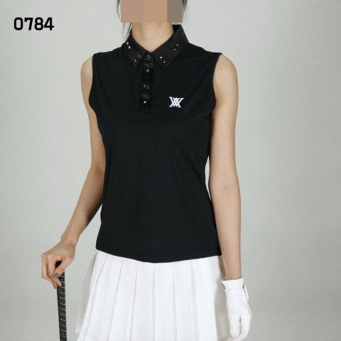 어X 여자 0784 스터드 민소매 나시 티셔츠