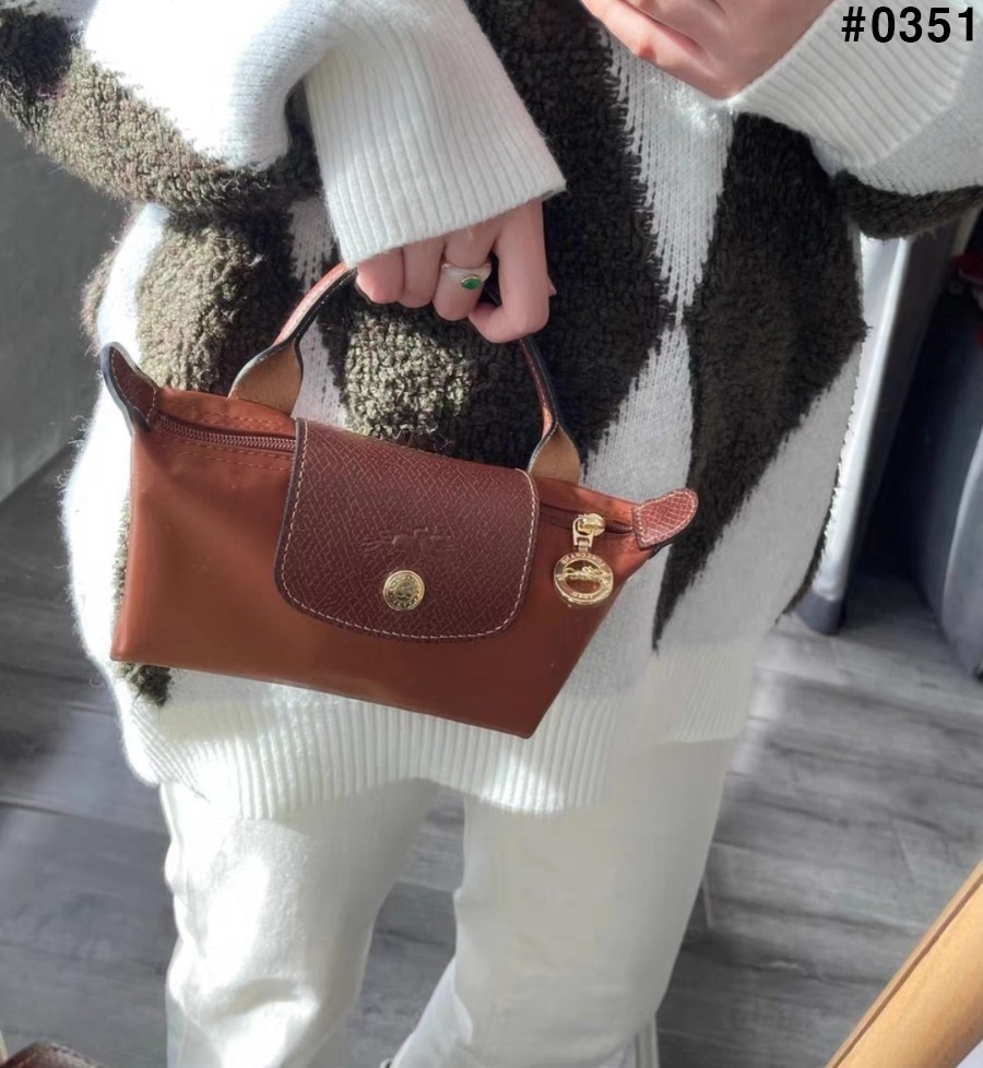 [LongChamp] 롱샴 르 플리아쥬 오리지널 핸들 파우치 토트백