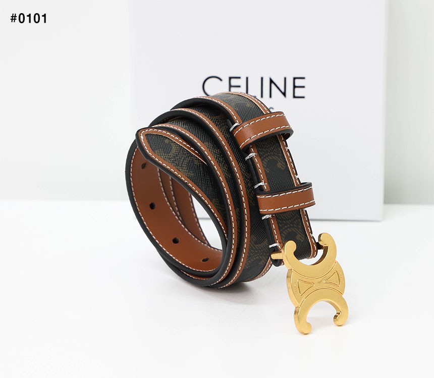 [CELINE] 셀린느 미디엄 트리옹프 캔버스 벨트
