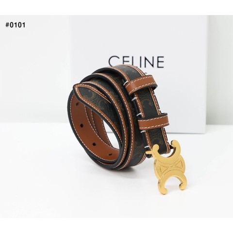 [CELINE] 셀린느 미디엄 트리옹프 캔버스 벨트