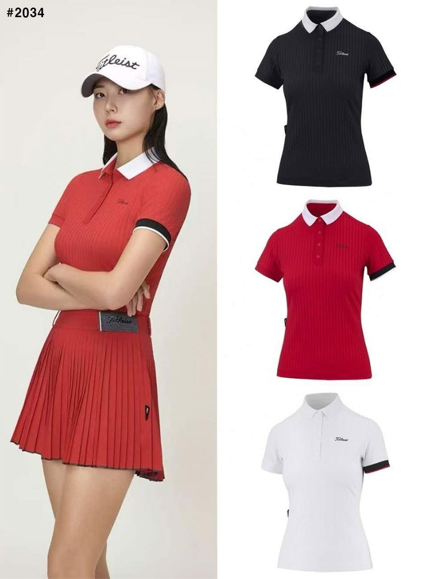 [TITLEIST] 타이틀리스트 암 포인트 베이직 로고 반팔 카라 티셔츠