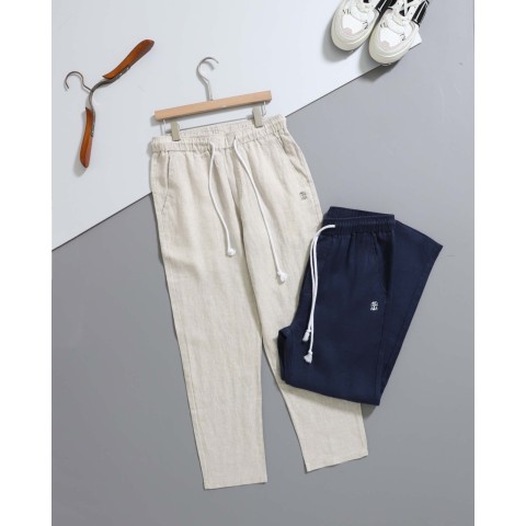 [ B*unello Cucinelli ] 드로스트링 린넨 팬츠